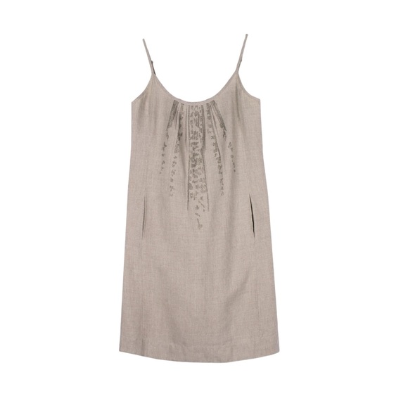 Eileen Fisher Dresses & Skirts - Eileen Fisher 100% Organic Linen Sequins Dress with pockets